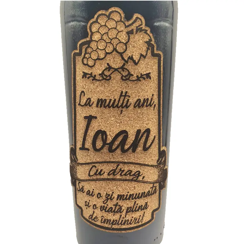 La multi ani ioan, editie limitata, vin rosu cabernet sauvignon, demisec, 750ml, 13.5% alcool